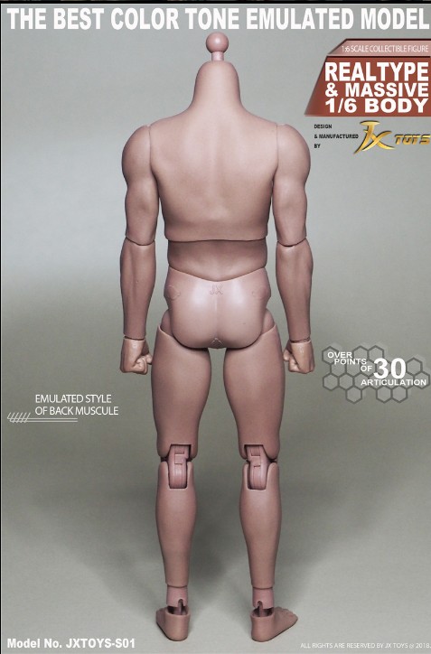 画像4: JXTOYS 1/6 アジア 男性ボディ 標準素体 TTM022 Asian Male Body JXS01 *お取り寄せ