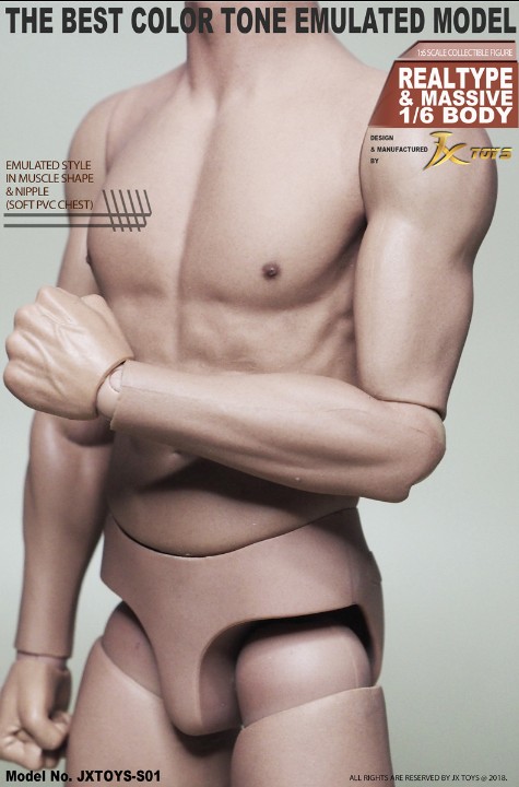 画像3: JXTOYS 1/6 アジア 男性ボディ 標準素体 TTM022 Asian Male Body JXS01 *お取り寄せ