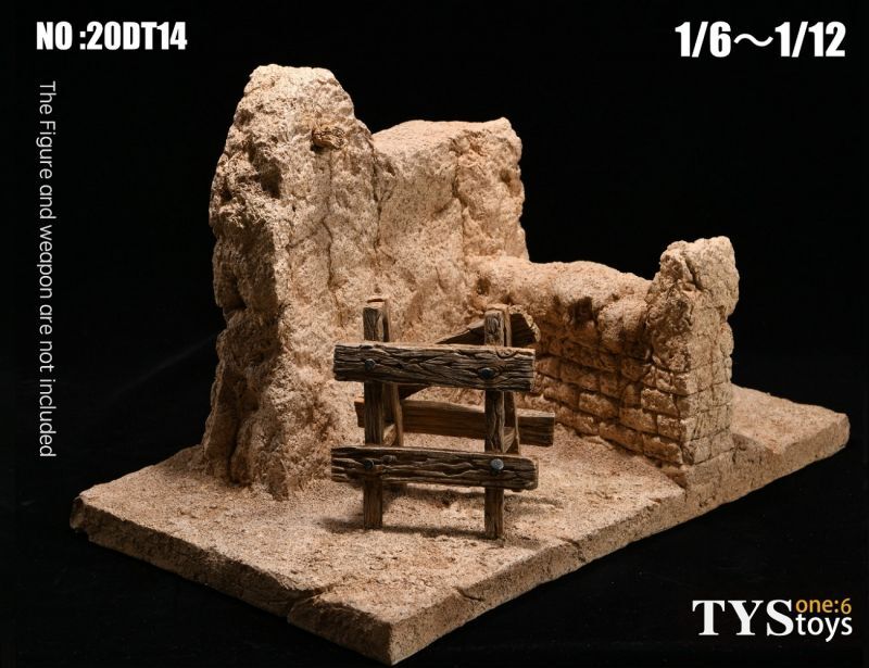 TYS Toys 1/6〜1/12 廃墟の壁 The ruins of the Wall ジオラマ 20DT14 