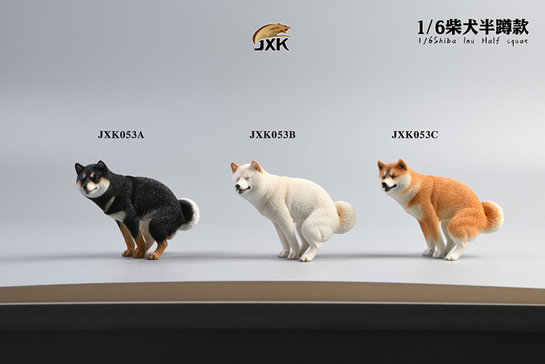 画像1: JxK Studio 1/6 柴犬 トイレタイム ”大” 3種 JXK053 *お取り寄せ