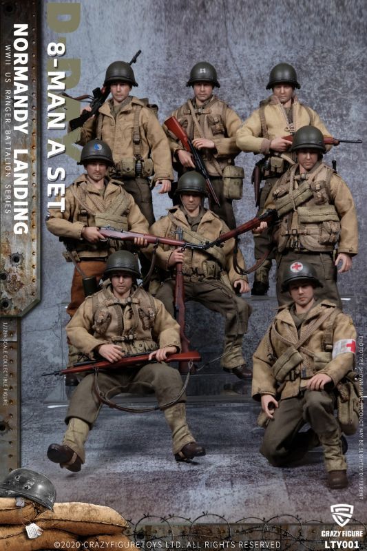 Crazy Figure クレイジーフィギュア 1/12 LTY001 WWII US アーミー D