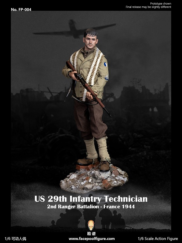 Facepoolfigure 1/6 FP004 WWII アメリカ陸軍第2レンジャー大隊 第29 