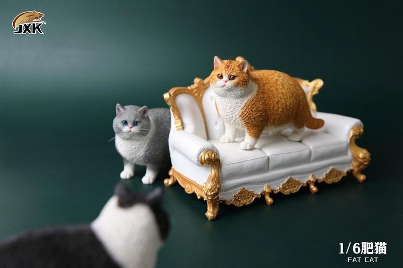 JXK Studio 1/6 JXK064 ぽっちゃり猫 おでぶ猫 肥猫 ネコ ファット キャット 7種