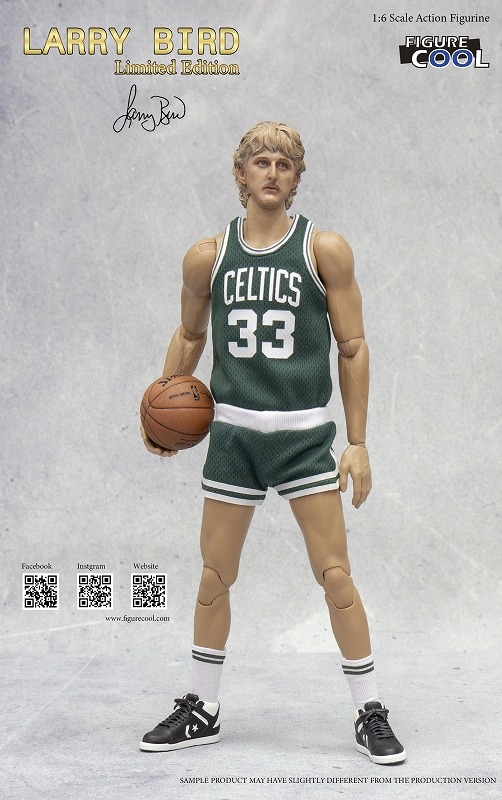 FigureCool 1/6 ラリー・バード NBA セルティックス 33 ヘッド2