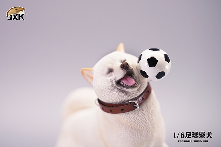 JXK Studio 1/6 JXK072 柴犬とサッカーボール スタチュー 3種 A B C 