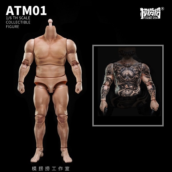 MO LAO LAO STUDIO 1/6 ATM01 がっちり体型 男性素体 ヘッドなし 2種