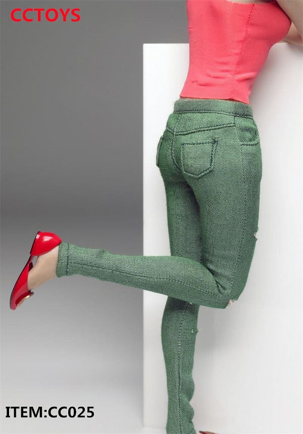 画像2: CCTOYS 1/6 女性用 Casual Ripped Slim-Fit Jeans 5種 CC025  *予約