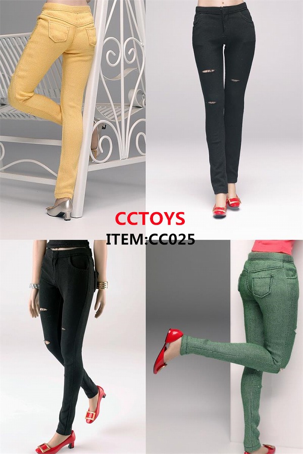 画像1: CCTOYS 1/6 女性用 Casual Ripped Slim-Fit Jeans 5種 CC025  *予約
