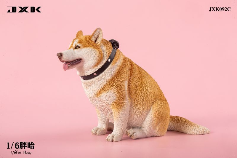 JxK Studio 1/6 JXK092 ぽっちゃり ハスキー 犬 3種 Fat Husky Dog