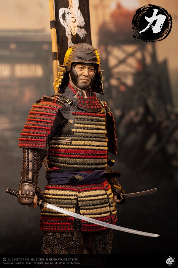 POPTOYS EX044 1/6 足軽三人衆 第一弾 力足軽 鉄錆地雑賀鉢兜 Ashigaru