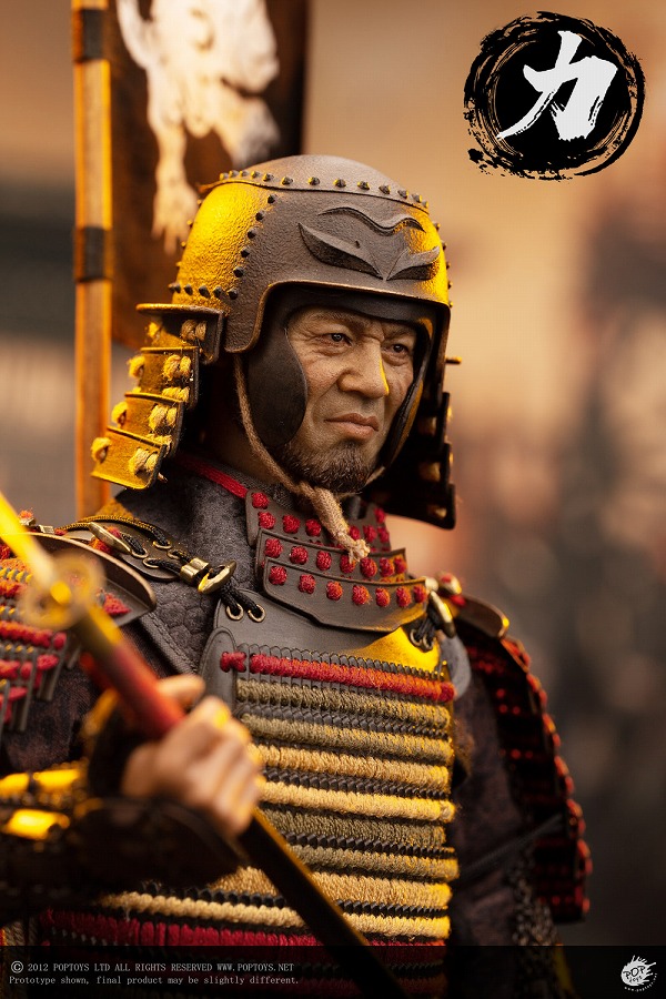 POPTOYS EX044 1/6 足軽三人衆 第一弾 力足軽 鉄錆地雑賀鉢兜 Ashigaru Trio First Bomb Li Ashigaru  Saiga Helmet