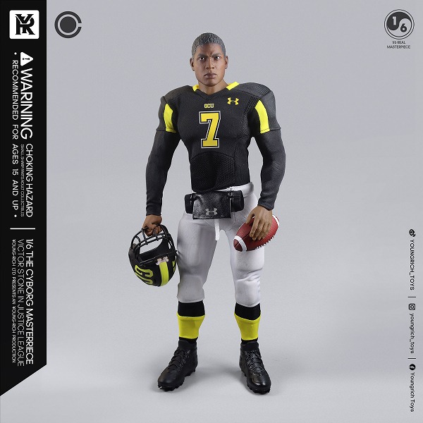 YOUNGRICH TOYS 1/6 YR021 The Victor Stone Cyborg Justice League Football  Star アクションフィギュア *予約