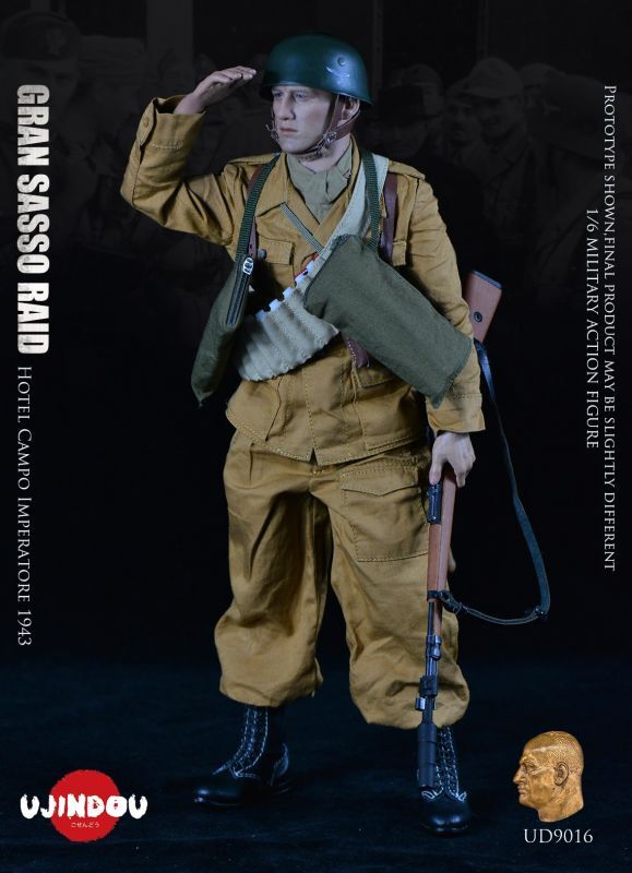 UJINDOU 御戦道 UD9016 1/6 WWII ドイツ軍 ムッソリーニ救出作戦 グラン・サッソ襲撃 1943 UJINDOU  アクションフィギュアUJINDOU 1/6 “GRAN SASSO RAID”German Fallschirmjager ，Hotel Campo  Imperatore 1943