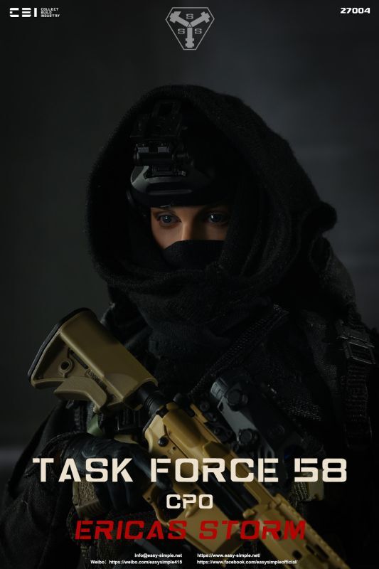 画像1: CBI x Easy&Simple 1/6 Task Force 58 CPO Erica Storm エリカ アクションフィギュア 27004 *予約　