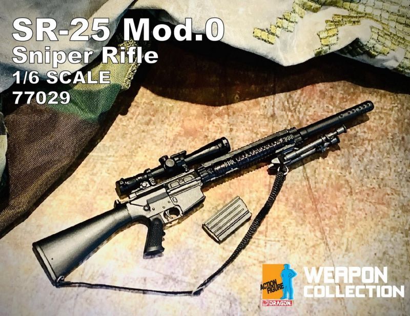DML 1/6 SR-25 Mod.0 スナイパーライフル 狙撃銃 77029 フィギュア用