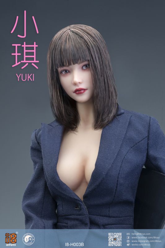 i8TOYS 1/6 美少女 ユキ 眼球可動 ガールヘッド I8-H003E-