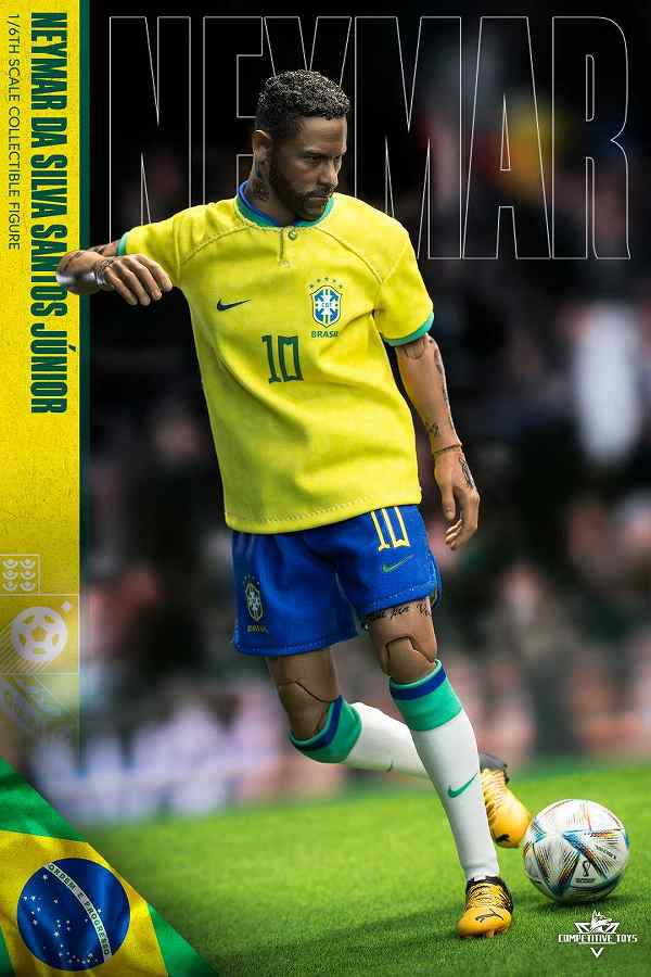 Competitive Toys COM003 1/6 サッカー プレイヤー ブラジル 代表 #10 