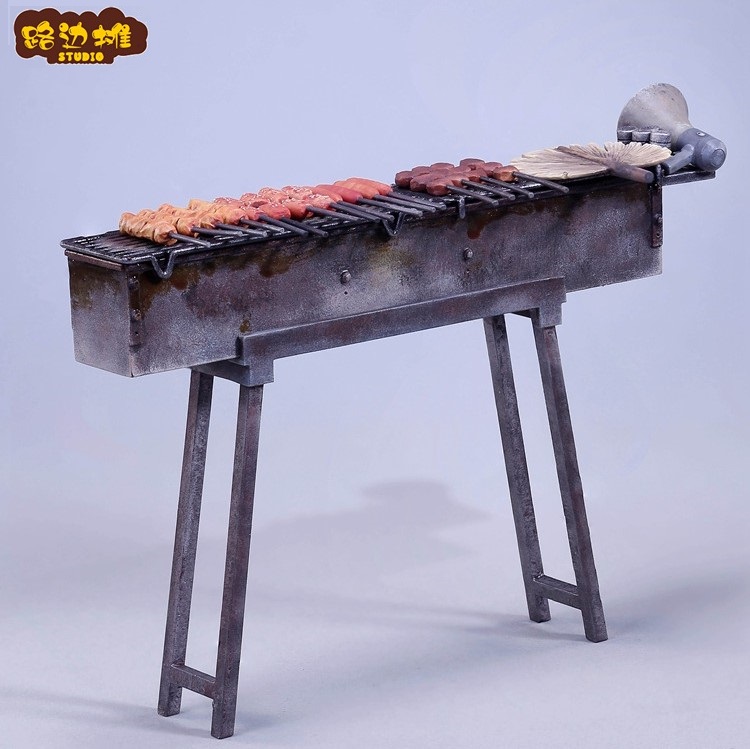 画像1: Roadside Stall Studio 1/12 バーベキュー BBQ シーン ミニチュア セット CJ-001 *お取り寄せ