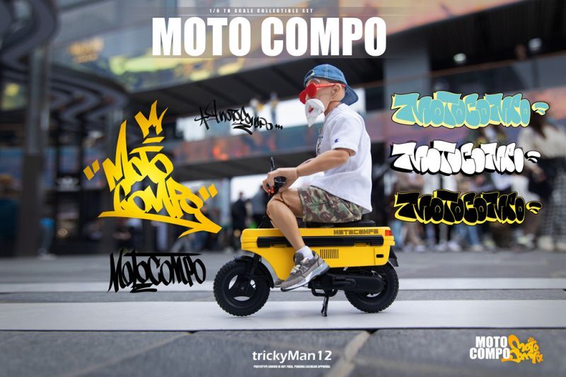 Trickyman12 1/6 MOTOCOMPO 折り畳み式 バイク モトコンポ ホンダ 