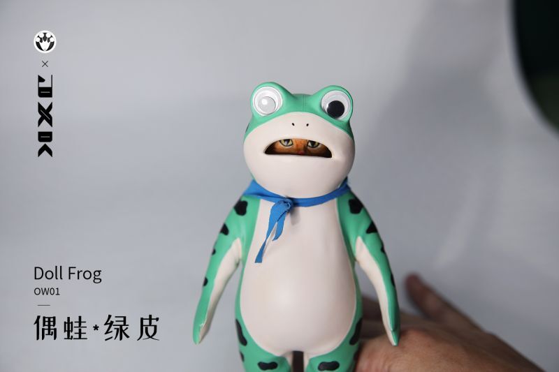 偶蛙× JxK Studio 16cm ドール フロッグ 猫 カエルの着ぐるみ