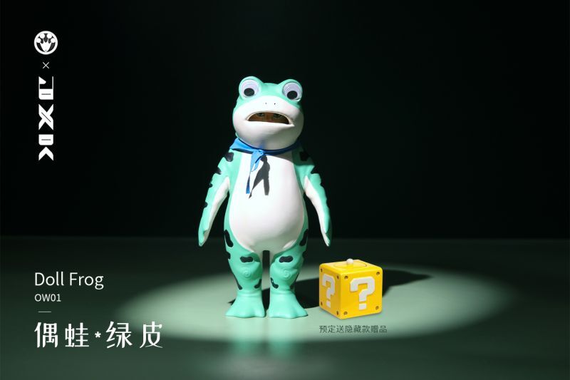 偶蛙× JxK Studio 16cm ドール フロッグ 猫 カエルの着ぐるみ