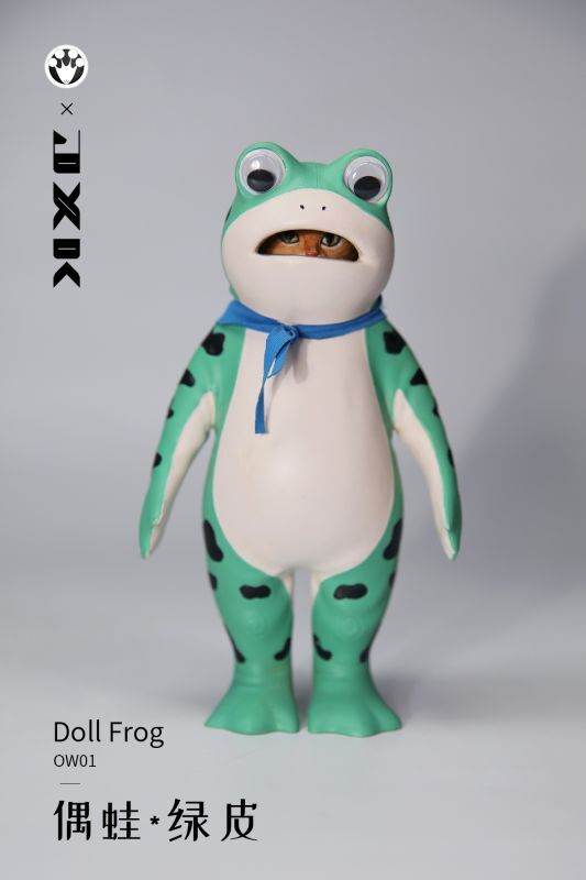 偶蛙× JxK Studio 16cm ドール フロッグ 猫 カエルの着ぐるみ 
