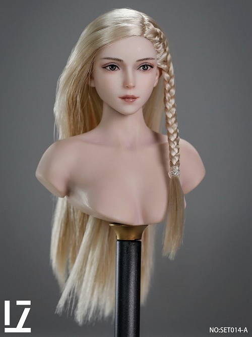 LZ TOYS SET014 1/6 女性ヘッド 静 初 Female Head Sculpture Jingchu 