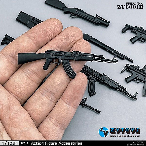 ZYTOYS 1/12 ライフル 武器 9個パック ZY6001B - 1/6フィギュア通販 