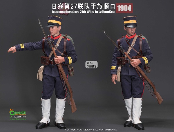 QORANGE QOTOYS 1/6 日露戦争 大日本帝国陸軍 歩兵第二十七連隊 1904 アクションフィギュア用衣装セット QOM-1038  ゴールデン カムイ - 1/6フィギュア通販専門店 トレジャートイズ