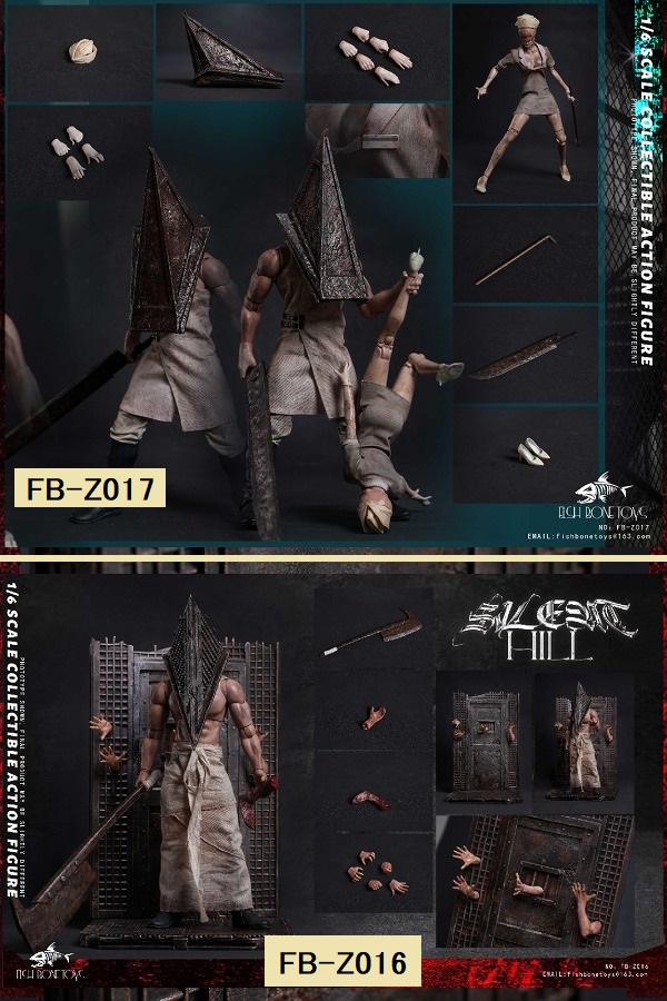 画像1: FISH BONETOYS 1/6 Silent Hill Pyramid Head (FB-Z016) / Silent Hill Pyramid Head and Nurse (FB-Z017) アクションフィギュア 2種 *予約