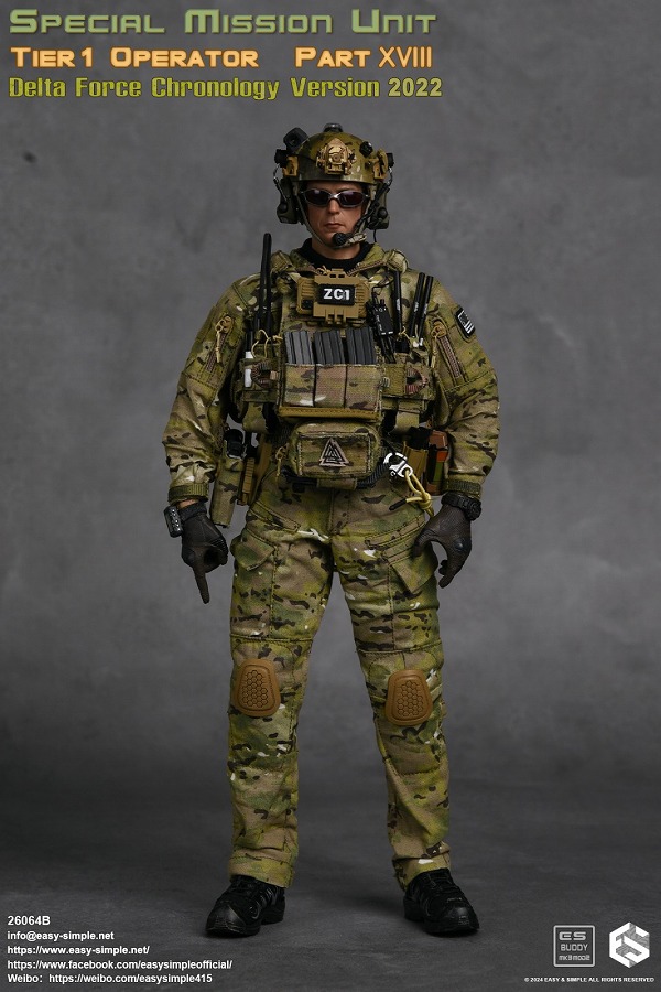 画像1: Easy & Simple 1/6 ES 26064B SMU Tier1 Operator Part XVIII Delta Force Chronology Version 2022 アクションフィギュア *予約　 