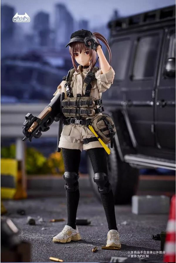 画像1: HASUKI 1/12 PA006 ガード・レイゼイ・ヒヨ / 冷泉緋世 アクションフィギュア ＆ 装備 H-CS015 / H-CS016 全3種 *予約