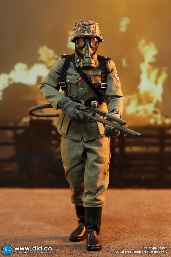 画像1: DID 1/6 WW2 ナチス・ドイツ国防軍 LAH / ライプシュタンダルテ・アドルフ・ヒトラー 師団 火炎放射器 上等兵 Joerg アクションフィギュア D80177 *予約