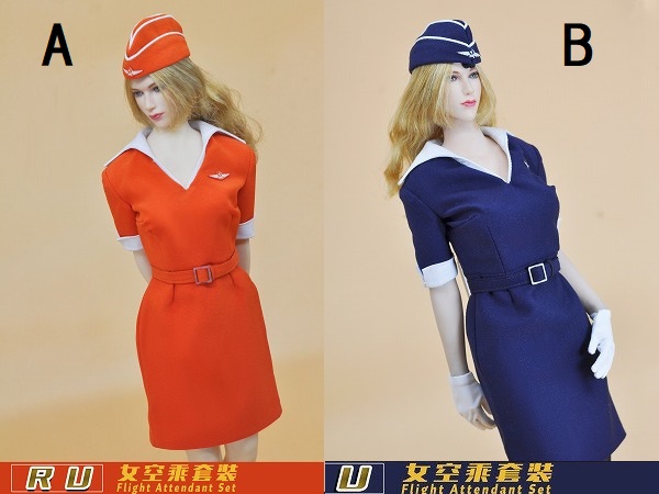 画像1: CUKE TOYS 1/6 RU航空 客室乗務員 制服 セット 2種 MA-039 *予約