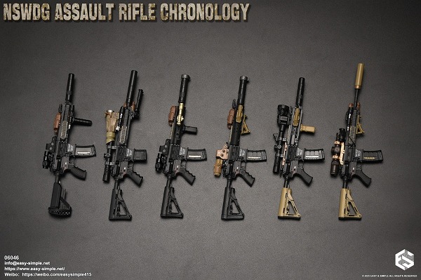 画像1: Easy & Simple 1/6 NSWDG アサルトライフル Assault Rifle Chronology (A-F) *予約