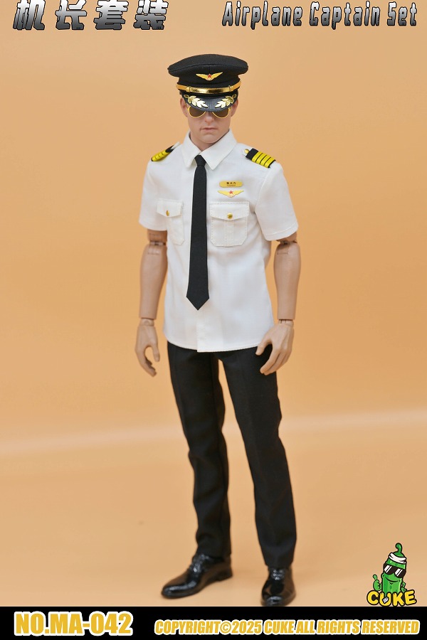 画像3: CUKE TOYS 1/6 エアプレーン キャプテン コスチューム 衣装 セット アクションフィギュア用 MA-042 *予約