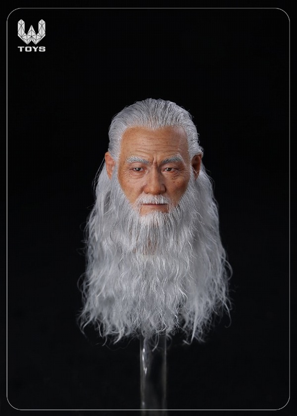 画像2: W TOYS 1/6 ソード マスター リアルヘア 髭 ヘッド アクションフィギュア用 WT-005 *予約