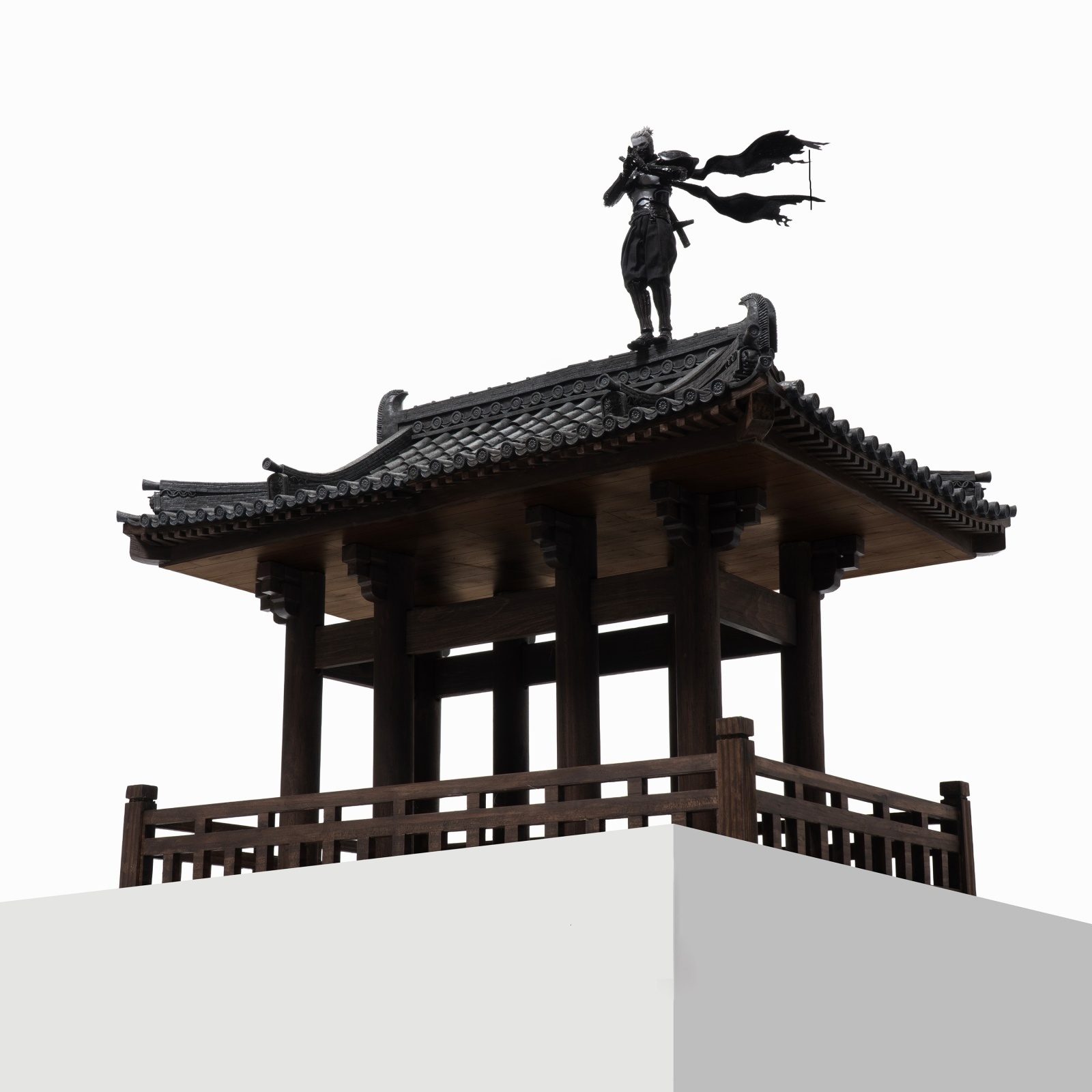 MOJING TOYS 1/12 古風建築 寺院 ジオラマ ディスプレイ ベース